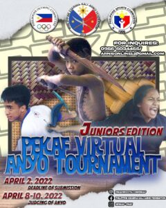 Virtual Arnis Tournament Juniors